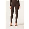 Calzedonia Leggings Sportivi In Cotone Marrone