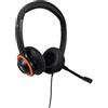 V7 - AUDIO V7 Cuffie k-12 per l'istruzione Safesound con microfono, limitazione del volume, antimicrobico, cavo da 2 m, 3.5 mm, laptop