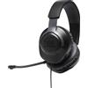 JBL Quantum 100 Cuffie Cablato A Padiglione Giocare Nero