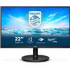 PHILIPS MONITOR PHILIPS LCD LED 21.5" Wide 222V8LA/00 4ms MM FHD 3000:1 BLACK VGA HDMI DP Vesa Fino:29/03