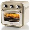 Ariete Vintage 4632 Friggitrice ad aria e forno , 1400W, 2in1, Capacità 16L, Accessori inclusi, Timer 60 minuti, Doppio vetro,