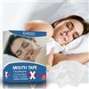 ChaneeHann 150 Pcs Nastro per la Bocca per Dormire - Strisce e Cerotti Nasali Anti-Russamento in X-Shape, Mouth Tape for Sleeping per Ridurre la Respirazione Orale e il Russare
