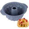 LHLXZQ Stampo in Silicone per Torte, Stampo in Silicone a Spirale per Torta Ciambella, Antiaderente e Riutilizzabile, Stampo Gugelhupf Tortiera Per Mousse, Caramelle, Muffin, Pane - Colore Casuale