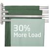 KES Portasciugamani da Bagno Girevole Porta Salviette Bagno a Parete con 4 Barre Portasciugamani in Acciaio Inossidabile SUS304 180 ° 50cm Spazzolata, A2104S4L50-2