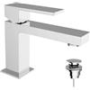 Teorema Miscelatore per lavabo Teorema Pillar con scarico e flessibili 8G30111-001