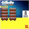 GILLETTE Kit 8 Lame Gillette Fusion Proglide Power XL lamette testine per rasoio da uomo