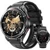 OUKITEL GPS Smartwatch Uomo BT12-1,43 AMOLED Rugged Smart watch Impermeabile con
