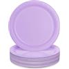 PARTY GO Piatti Carta Violet 50 Pezzi 23cm, Stoviglie per Feste usa e Getta Eleganti per Compleanno, Nuziale Doccia, Fidanzamento, Matrimonio