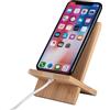 Supporto smartphone in bamboo personalizzabile Brix personalizzate o neutre