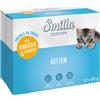 Smilla Kitten Bocconcini in Salsa con Verdure in Busta umido gatto - 12 x 85 g Pollo e Carote