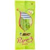 Bic Pure 3 Lady - Rasoi Usa E Getta Donna Con Aloe Vera (4 Pezzi)