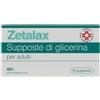 ZETA FARMACEUTICI SpA Zetalax Supposte di Glicerina per Adulti Trattamento Stitichezza, 18 Supposte