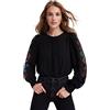 Desigual Body_Candy T-Shirt, Black, XL da Donna