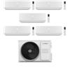 Bosch Climatizzatore Penta Split Climate 3000i 7+7+9+9+9 con 5000M 125/5 E Inverter R 32 Wi-Fi Optional Classe A++ ,