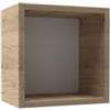 Mama Store Atena Cubotto Mensola a giorno in Kit, QUERCIA NATURALE Laminato, L. 30 X P. 20 X H. 30 Cm