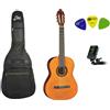 EKO CS12 CHITARRA CLASSICA 4/4 CON CUSTODIA ACCORDATORE A CLIP 3 PLETTRI