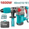 Total Martello Tassellatore SDS Max 1600W - 10J Trapano Scalpellatore Rotativo Total Valigetta