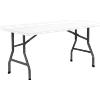 I GIARDINI DEL RE Tavolo Catering Rettangolare TOP INTERO, CM. 198X90X74, bianco