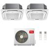 Tcl CONDIZIONATORE TCL DUAL SPLIT CASSETTA A 4 VIE 9000+9000 BTU WIFI INVERTER MT1420 A++