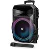 Altoparlante - Karma Pico 10 Box A Led Aplificato 300 Watts + Microfono + Tel...
