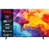 TCL V6B 75V6B TV 1905 cm (75") 4K Ultra HD Smart TV Wi-Fi Titanio