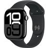 Apple Watch Series 10 GPS 46mm con cassa in Alluminio Jet Black e Black Sport B