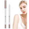 Generico Matite per eyeliner bianche, matita per eyeliner | Eyeliner liscio naturale | Strumento di trucco multiuso per ombretto, matita per eyeliner bianca liscia per evidenziare