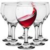 Glasmark KROSNO 1992 Glasmark KROSNO - Set di 6 bicchieri da vino, vetro con fondo colorato, calici da vino bianco, design originale, forma e stile unici, perfetto per casa, ristoranti