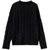 United Colors of Benetton Maglia Lupetto M/L 1335D2467 Maglione, Nero 700, XL Donna