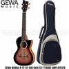 Kala GEWA Manoa R-TE-CE-SUN ukulele tenore amplificato con Borsa custodia