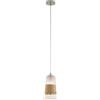 Eglo Leuchten my light Lampadario a sospensione Burnaham in vetro con corda 49151/20