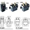 Quick Teleruttore per Verricello Quick Salpa Ancora 12 o 24 V Ricambio Originale