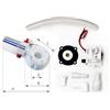 Klovoo Kit Conversione Trasformazione WC TMC da manuale ad elettrico, Barca e Camper