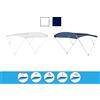 Klovoo Tendalino per barca gommone 3 archi Larghezza 150 170 185 200 225 Blu