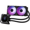 MSI MPG CORELIQUID K240 AIO CPU Dissipatore a Liquido - Pompa LCD con ventola 60mm, 2x 120mm ARGB TORX FAN 4.0, tubi anti-perdita, GI Cooling e supporto Mystic Light, socket AMD, Intel compatibile