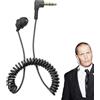itrimaka Auricolari in-ear cablati | Auricolari con cavo a molla - Auricolari stereo con isolamento acustico, jack da 3,5 mm, cuffie a lato singolo per smartphone lettori MP3