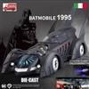 QY Toys Modello AUTO BATMOBILE 1995 Pressofuso MACCHINA BATMAN DC Die-cast 1:18 luci LED