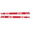 BLACK DOVES GRAPHICS n.2 Adesivi RIFRANGENTI compatibile con/sostitutivo per BMW Motorrad R 1200 1250 GS Adventure paramani (Rosso Rifrangente)