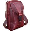 Abys Pelle Verticale Passport Porta Carte Cellulare Marsupio Unisex Viaggio Marsupio