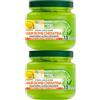Garnier Fructis Hair Bomb Cheratina Maschera Ultra Lisciante per Capelli Crespi Formula Vegana con Olio di Argan Effetto Luminoso - 2 Barattoli da 320 ml