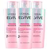 L'OREAL PARIS L'Oréal Paris Elvive Glycolic Gloss Shampoo con Acido Glicolico per Capelli Spenti e Porosi Lucentezza Intensa e Duratura - 3 flaconi da 200 ml