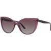 Vogue VO5484S 276162 | Occhiali da Sole Graduati o Non Graduati | Prova Online | Plastica | Cat Eye, Ovali / Ellittici | Viola, Trasparente | Adrialenti