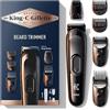 King C. Gillette REGOLABARBA UOMO, Senza Fili, Lame RASOIO Lunga Durata RASOIO ELETTRICO BARBA Con Testina Lavabile, 4 Pettini Regolatori, Idea Regalo Uomo