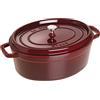 STAUB La Cocotte Casseruola Ovale, Ghisa, Rosso (Granatina), 34 cm
