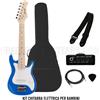 Kit Chitarra Elettrica bambini 30" blu + Amplificatore 3W + borsa + accessori
