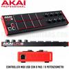 Akai LPD8 MKII Controller MIDI USB con 8 Pad / 8 Potenziometri mk2