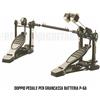 ffalstaff P-6A Doppio pedale per batteria Grancassa in acciaio temperato