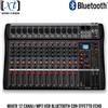 SINEXTESIS CT-120S Mixer 12 canali mic MP3 USB Bluetooth con Effetto Echo audio