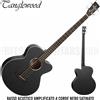 Tanglewood TWBB-AB Basso Acustico Amplificato 4 Corde Nero Satinato Elettrificat