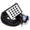 SOUNDSATION CIABATTA Stage Box 12 IN 4 OUT XLR CAVO 20 metri PROFESSIONALE - OFFERTA PROMO